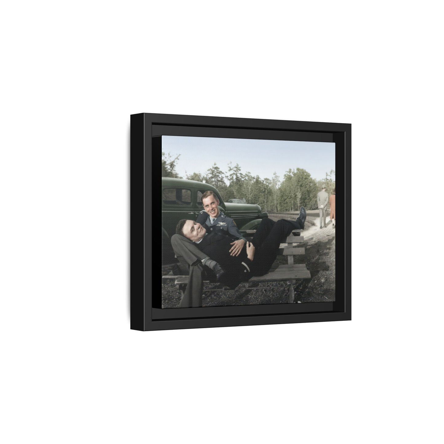 paire 107 | Framed Vintage Photo - Matte Canvas