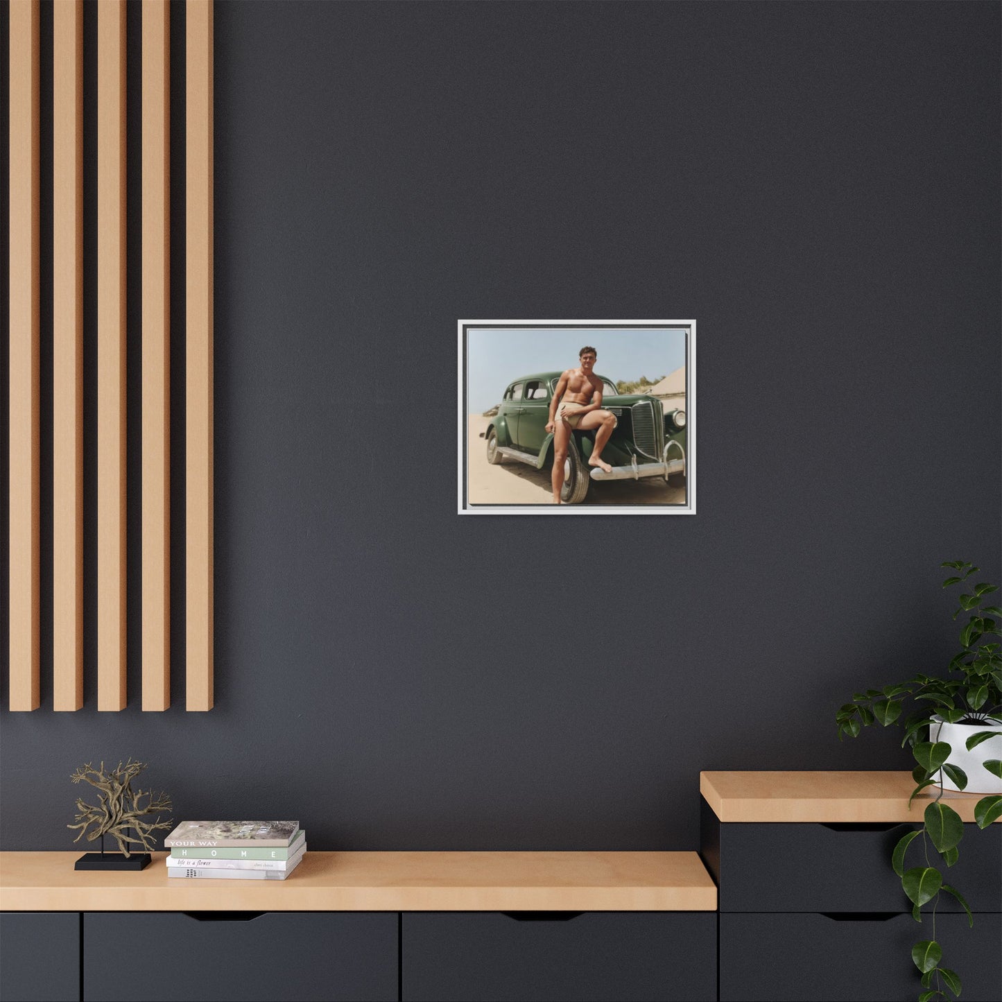 nager 022 | Framed Vintage Photo - Matte Canvas