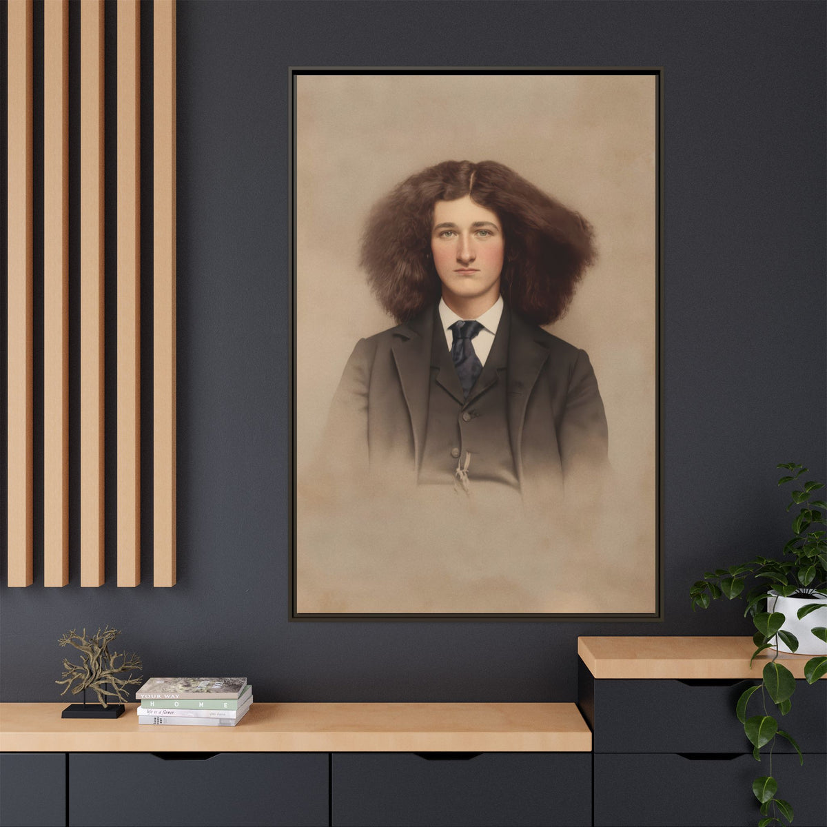 celibataire 033 | Framed Vintage Photo - Matte Canvas