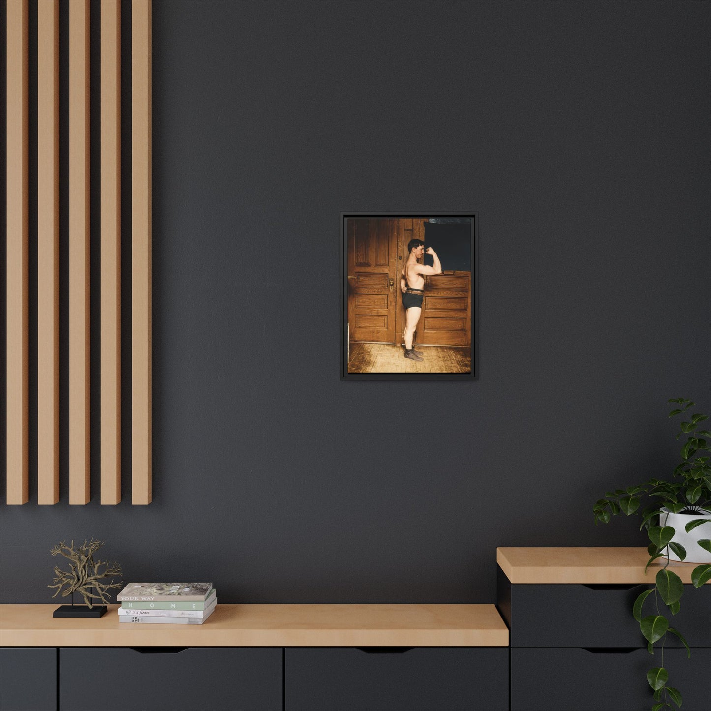 athlétisme 023 | Framed Vintage Photo - Matte Canvas