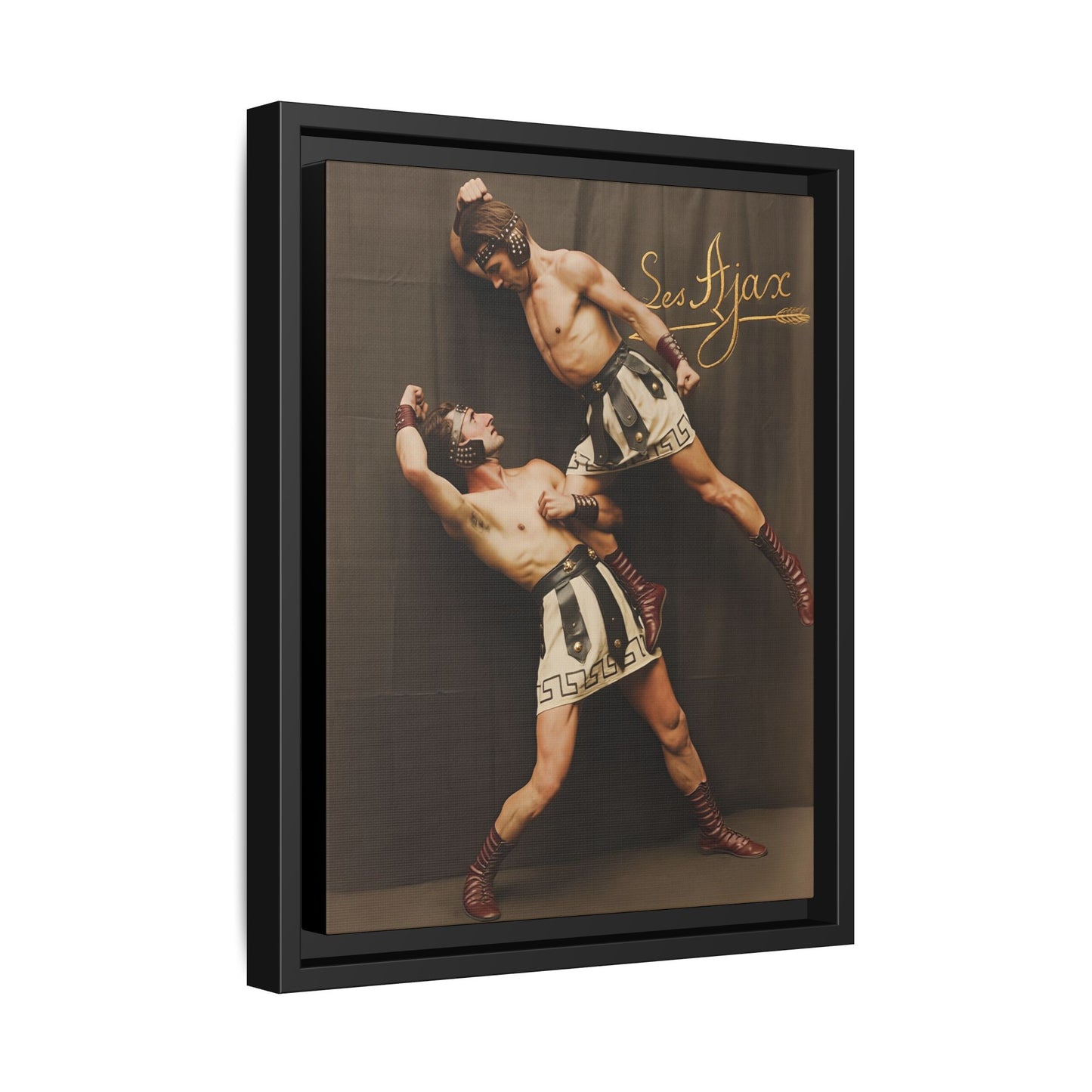 athlétisme 015 | Framed Vintage Photo - Matte Canvas