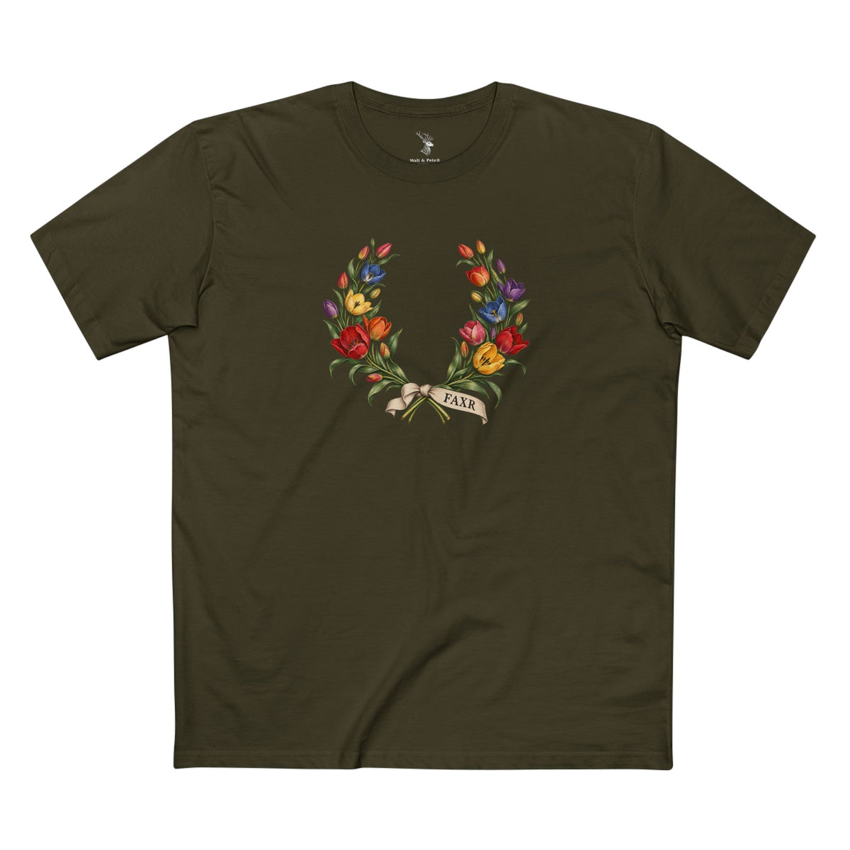 Uzbek Wild Tulip Faxr Pride Laurel Wreath T-Shirt — Becoming