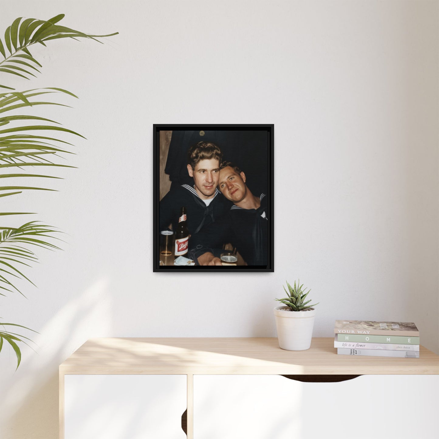 paire 033 | Framed Vintage Photo - Matte Canvas
