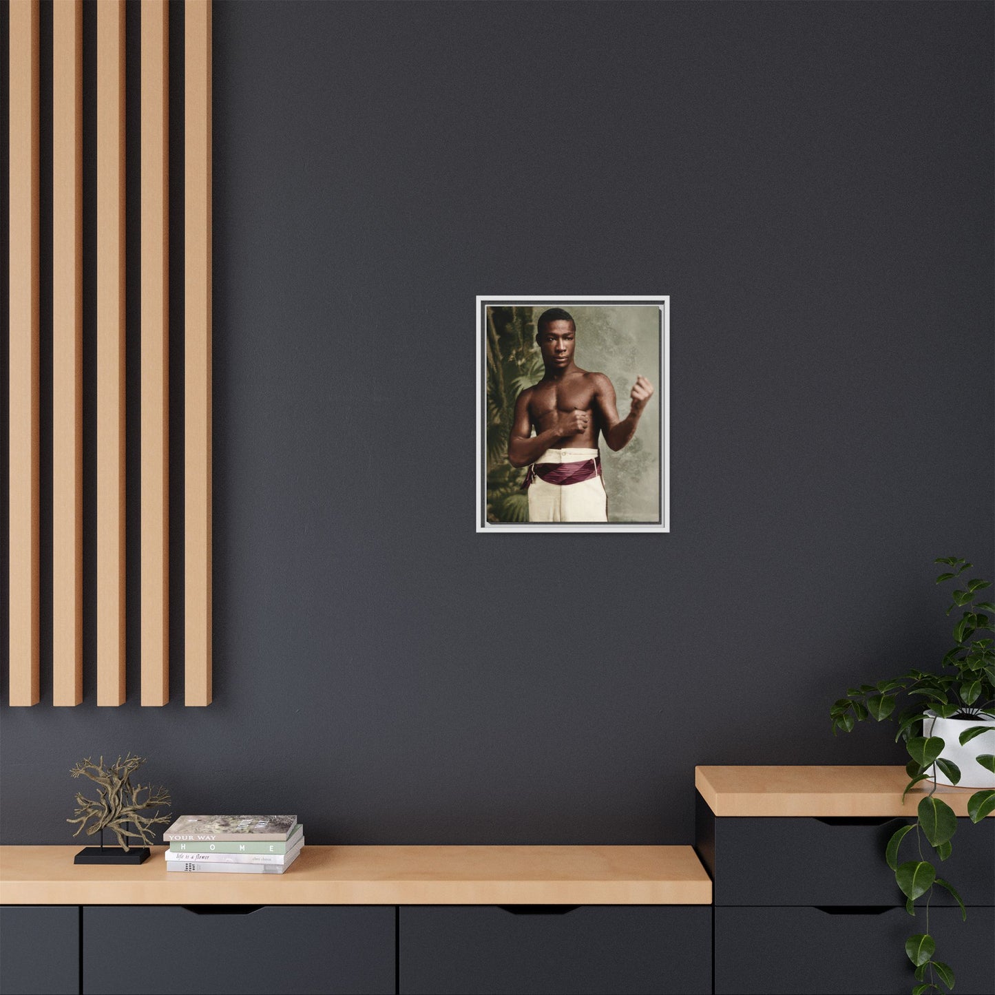 athlétisme 030 | Framed Vintage Photo - Matte Canvas