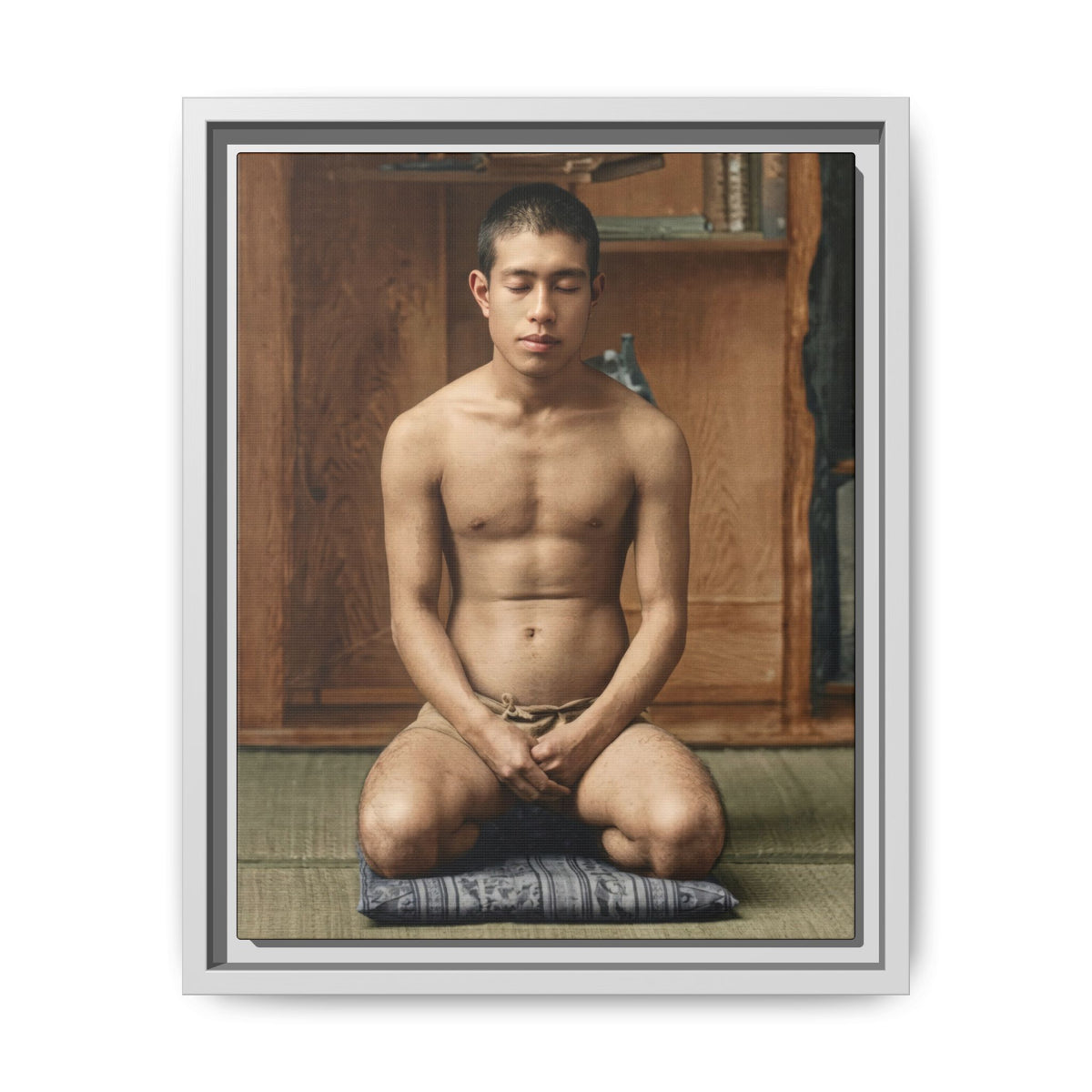 celibataire 025 | Framed Vintage Photo - Matte Canvas
