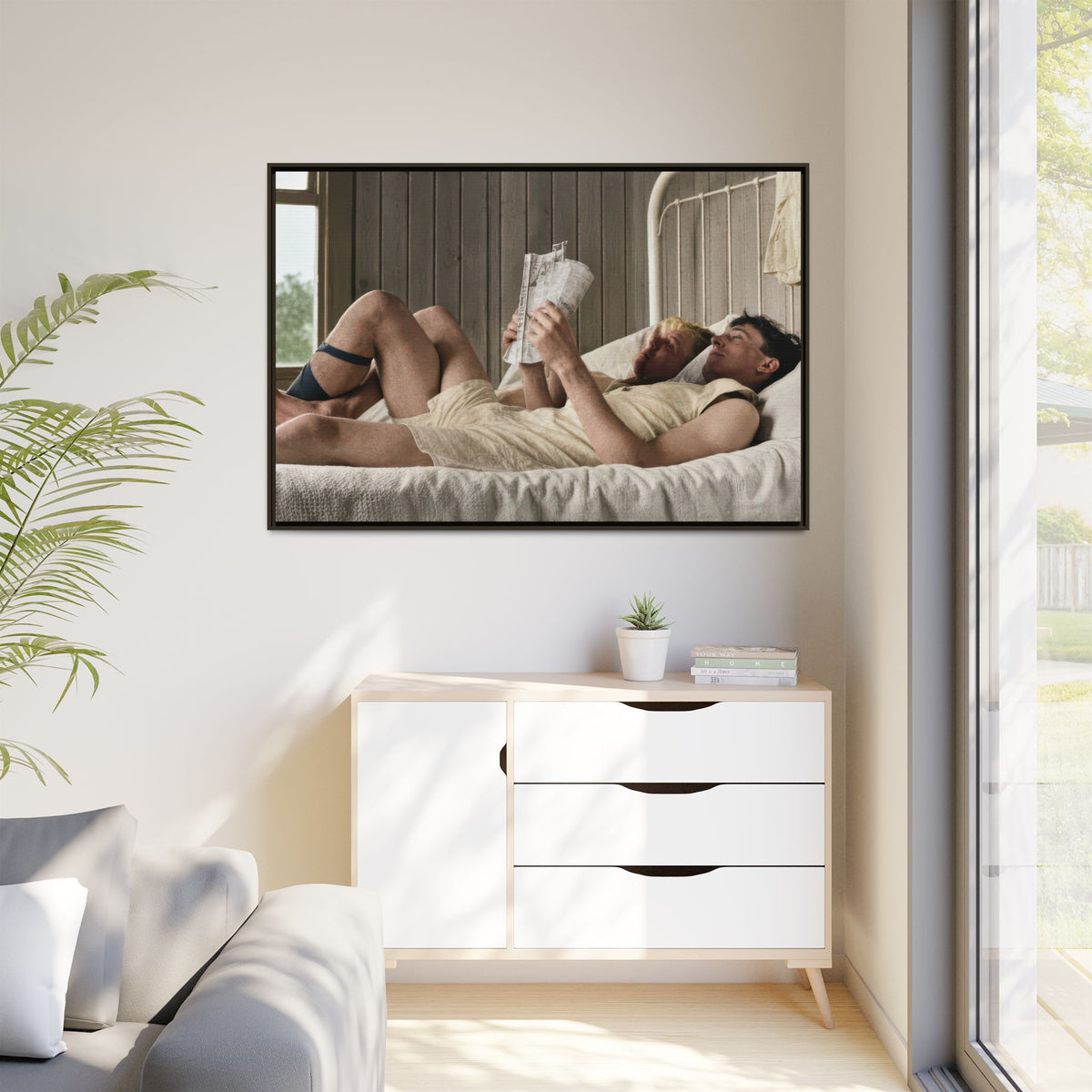 paire 160 | Framed Vintage Photo - Matte Canvas