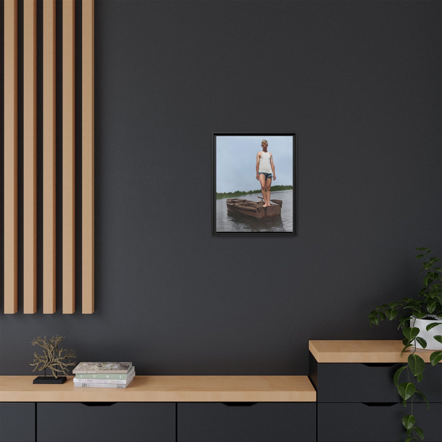 nager 025 | Framed Vintage Photo - Matte Canvas