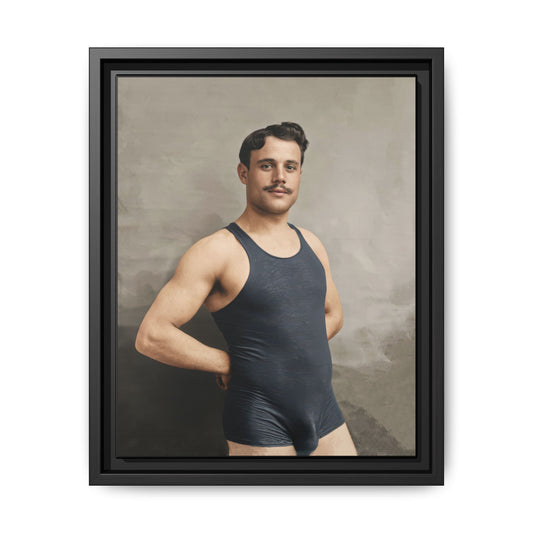 athlétisme 011 | Framed Vintage Photo - Matte Canvas