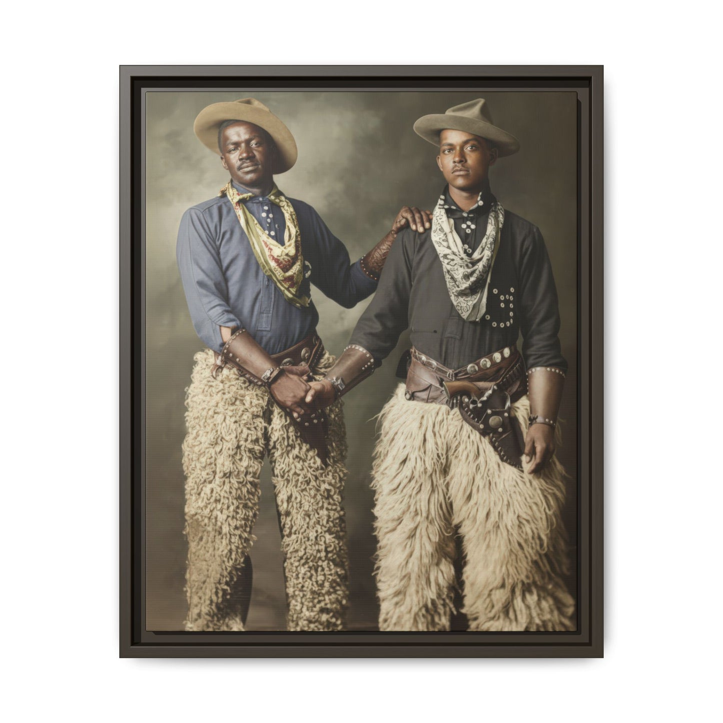 paire 028 | Framed Vintage Photo - Matte Canvas