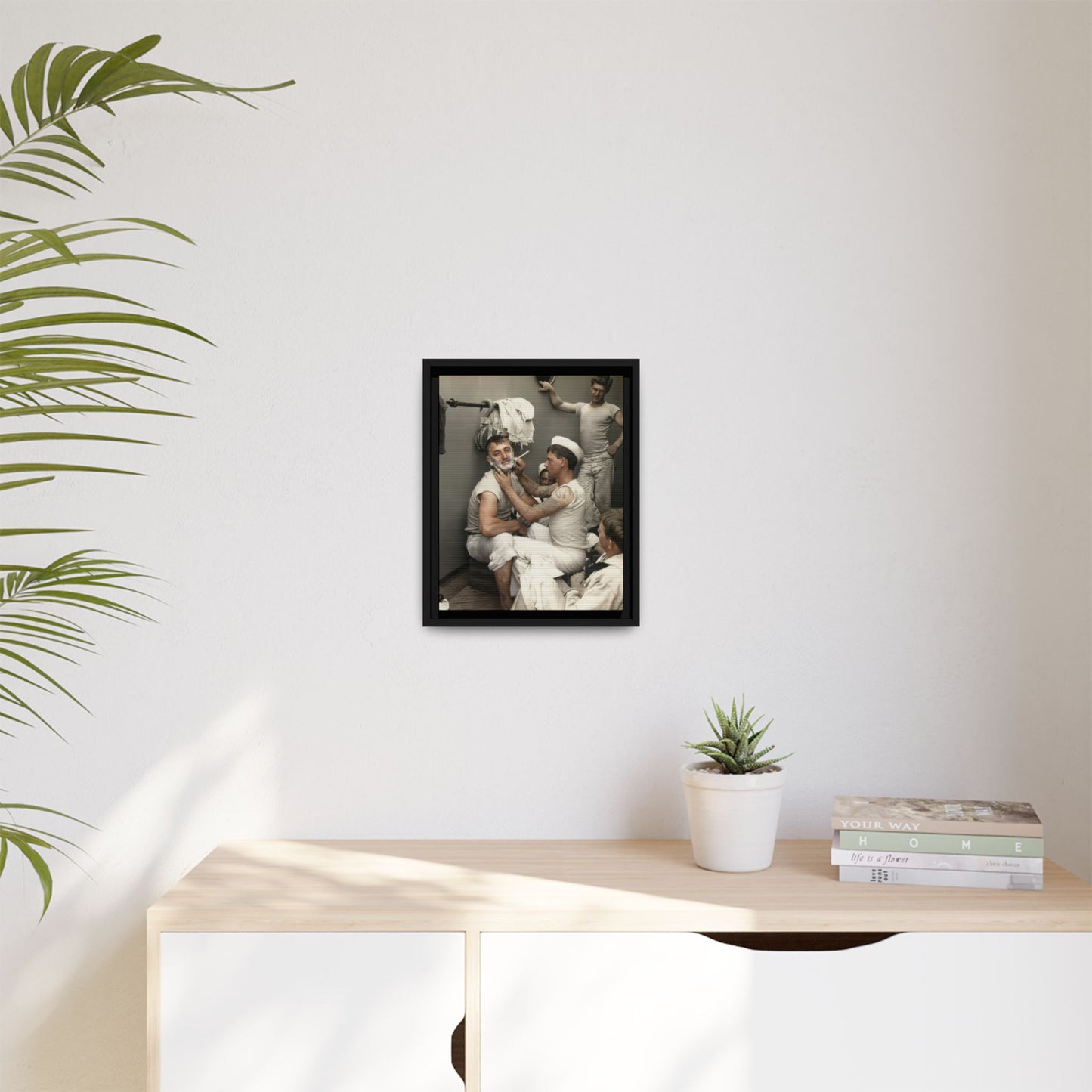 hommes 022 | Framed Vintage Photo - Matte Canvas