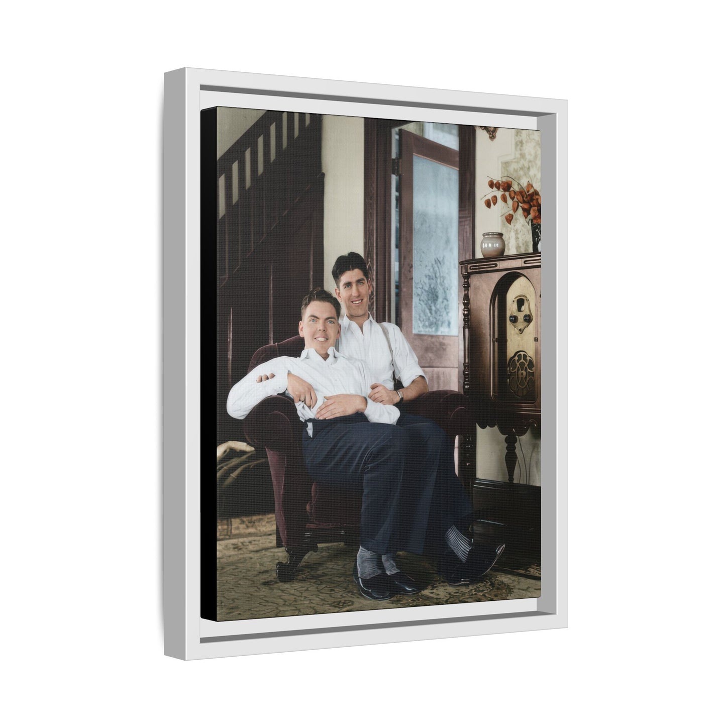 paire 053 | Framed Vintage Photo - Matte Canvas