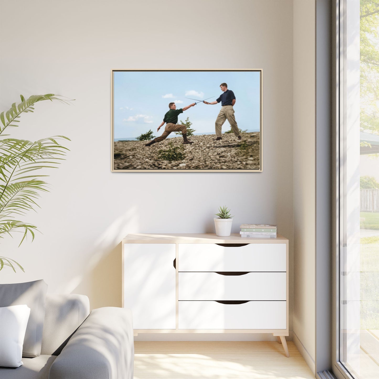 athlétisme 029 | Framed Vintage Photo - Matte Canvas