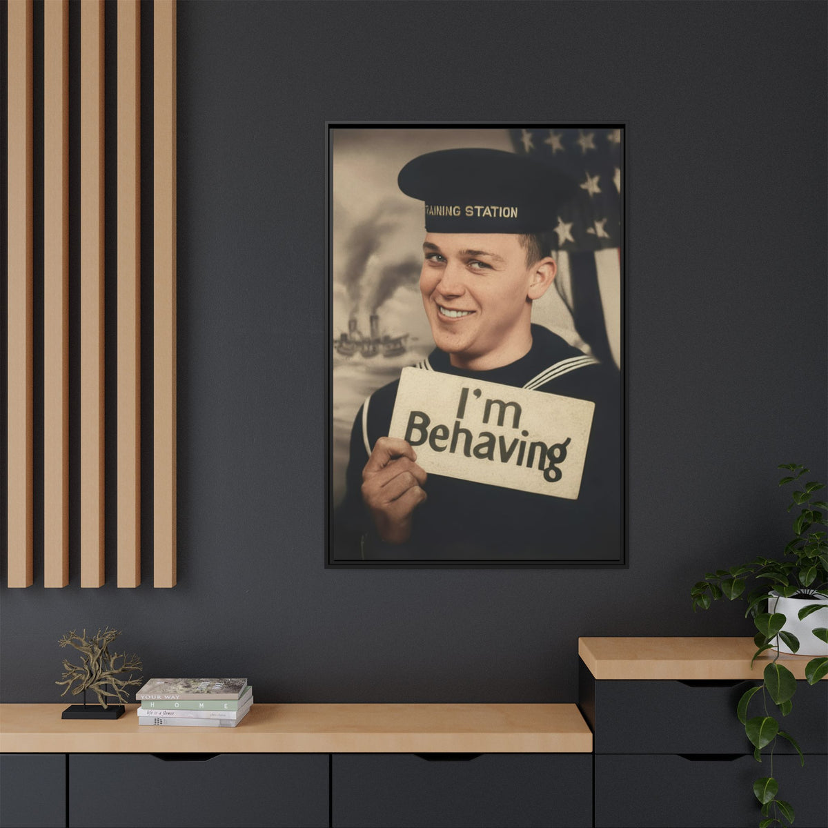 celibataire 002 | Framed Vintage Photo - Matte Canvas