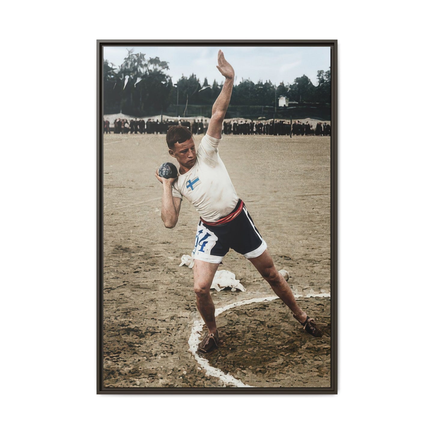 athlétisme 037 | Framed Vintage Photo - Matte Canvas
