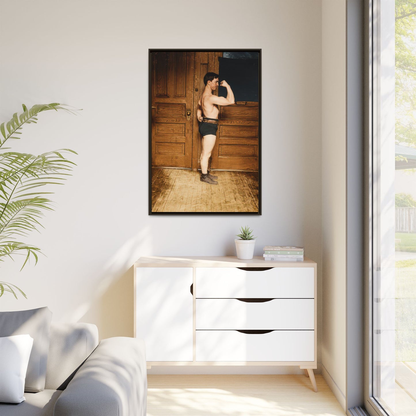 athlétisme 023 | Framed Vintage Photo - Matte Canvas