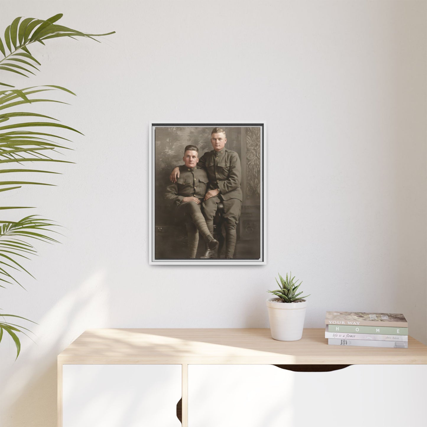 paire 114 | Framed Vintage Photo - Matte Canvas