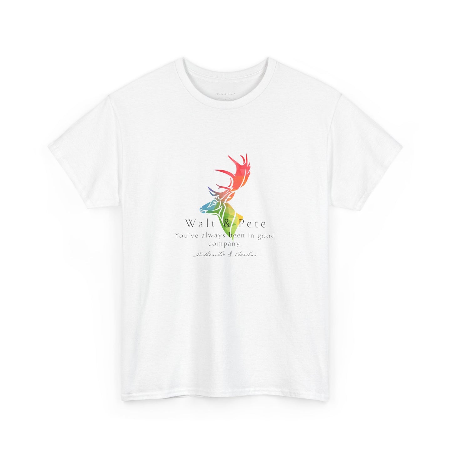 Pride Stag - You've always been in good company - Authentic & Fearless | Pride T-Shirt Walt & Pete