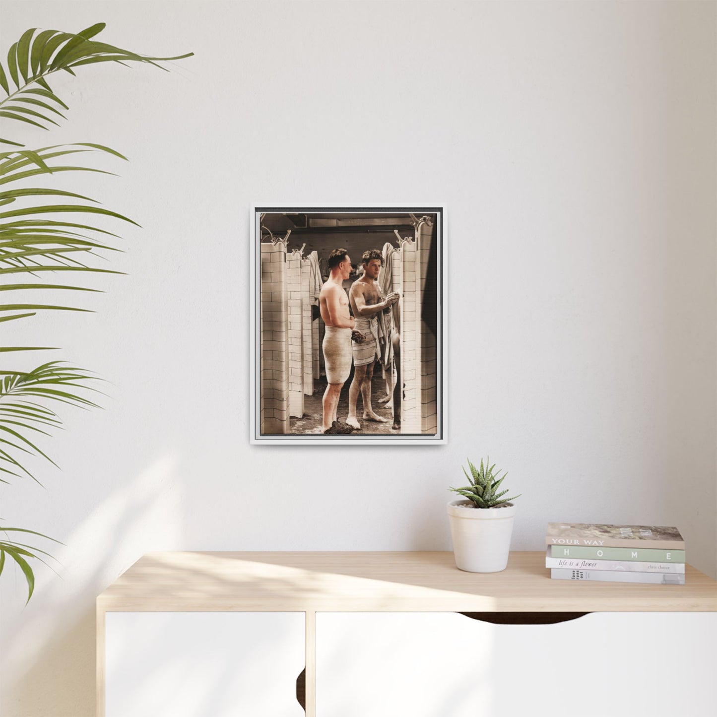 hommes 010 | Framed Vintage Photo - Matte Canvas