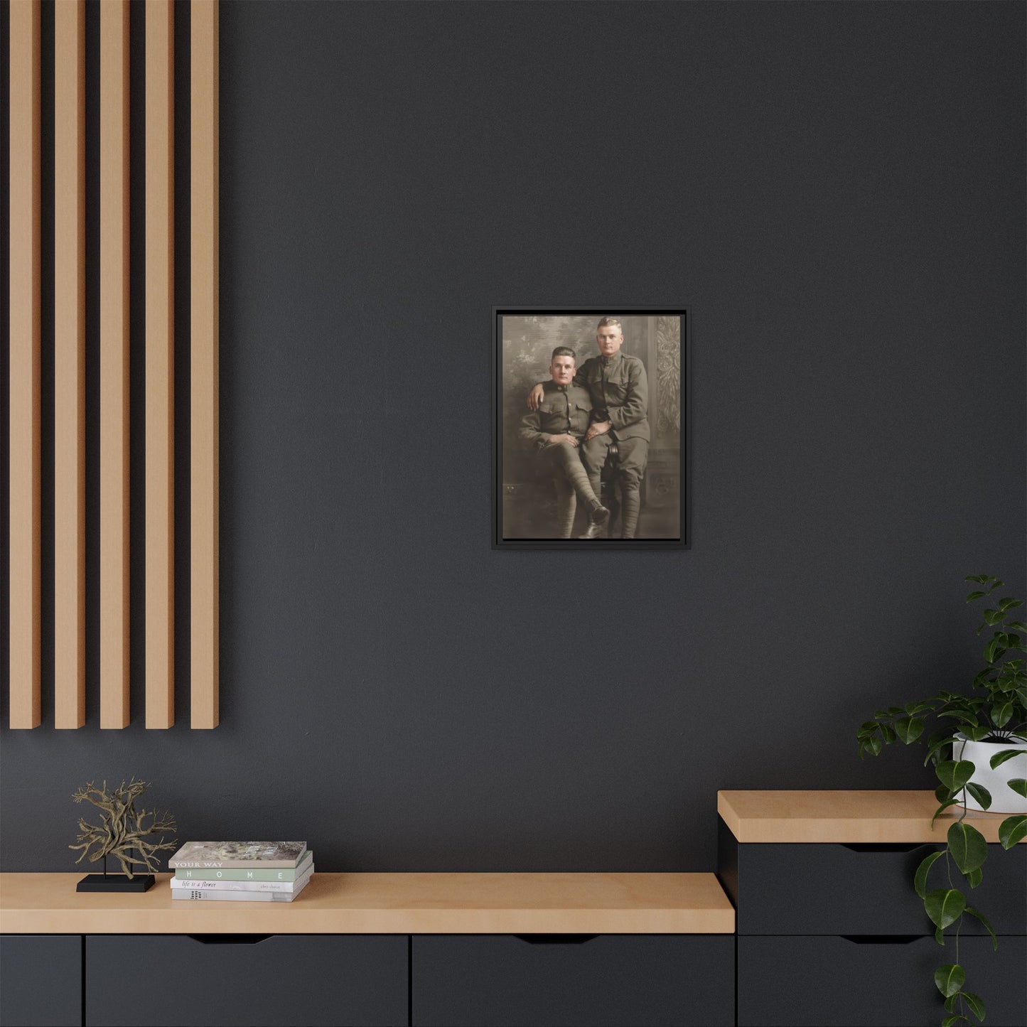 paire 114 | Framed Vintage Photo - Matte Canvas