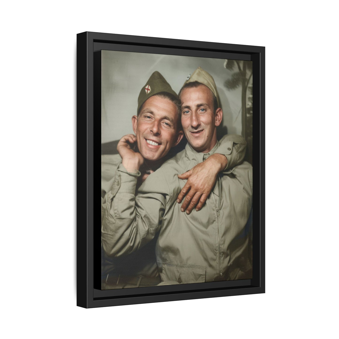 paire 032 | Framed Vintage Photo - Matte Canvas