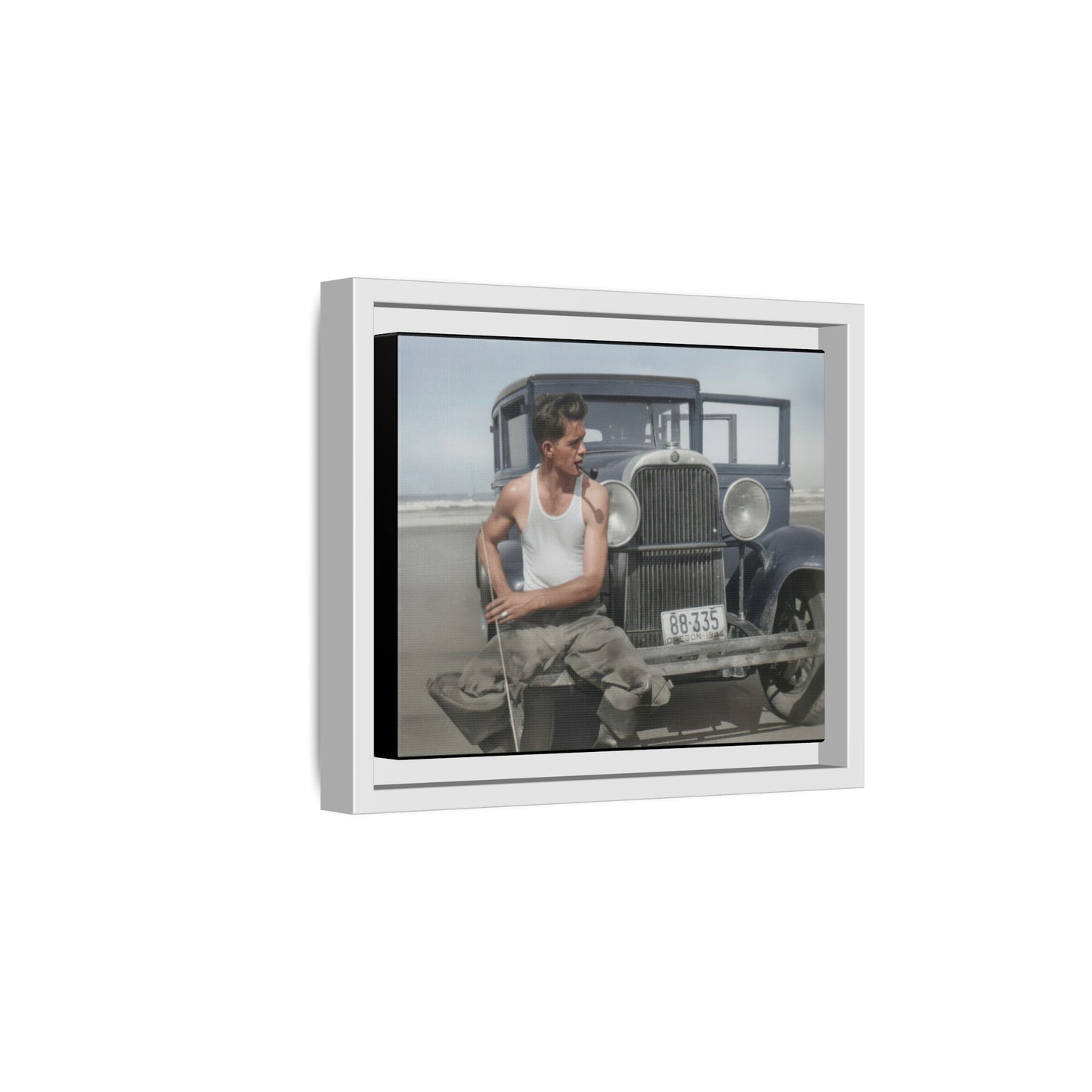 celibataire 008 | Framed Vintage Photo - Matte Canvas