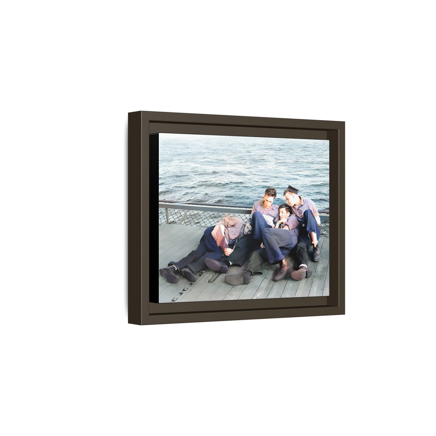 hommes 025 | Framed Vintage Photo - Matte Canvas