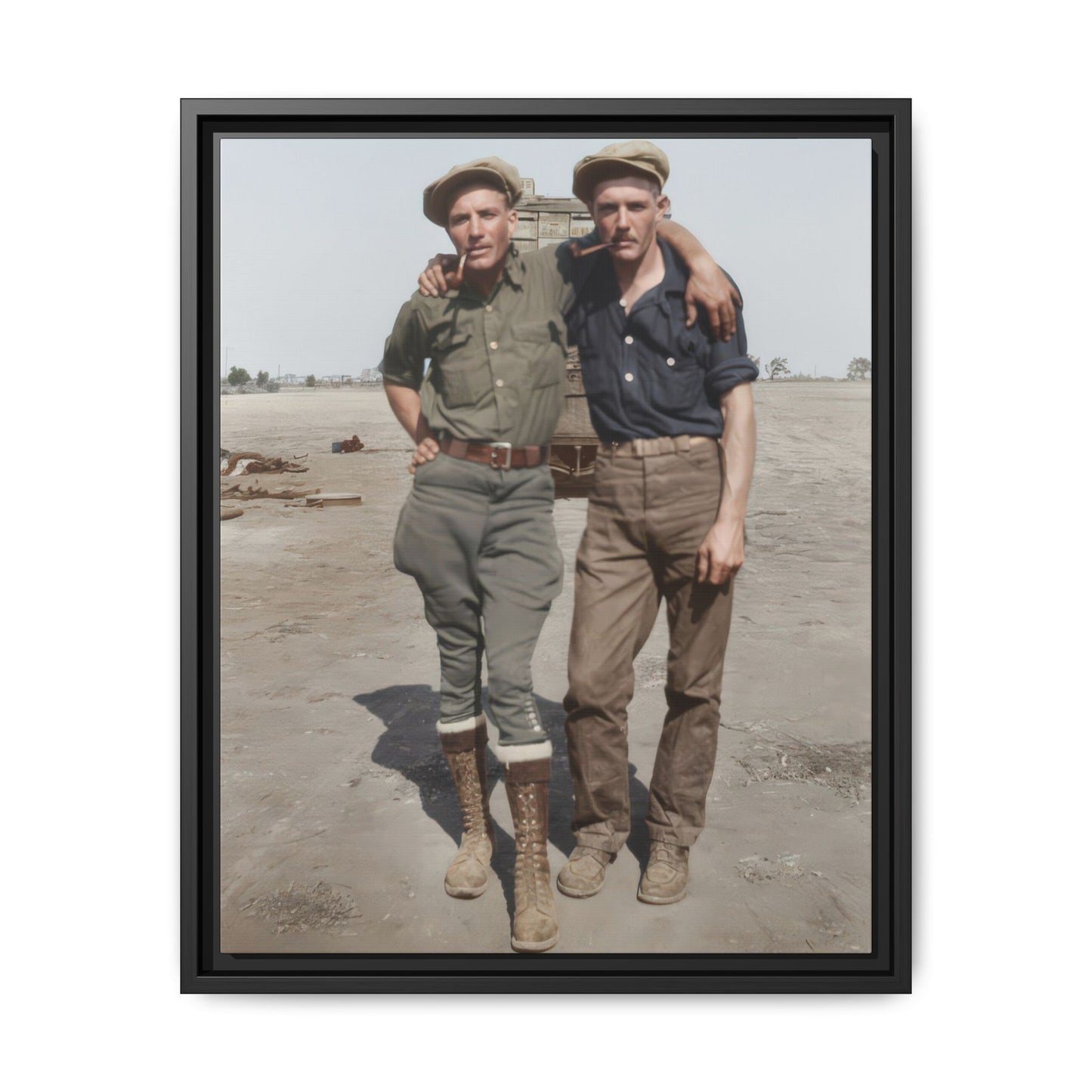 paire 061 | Framed Vintage Photo - Matte Canvas