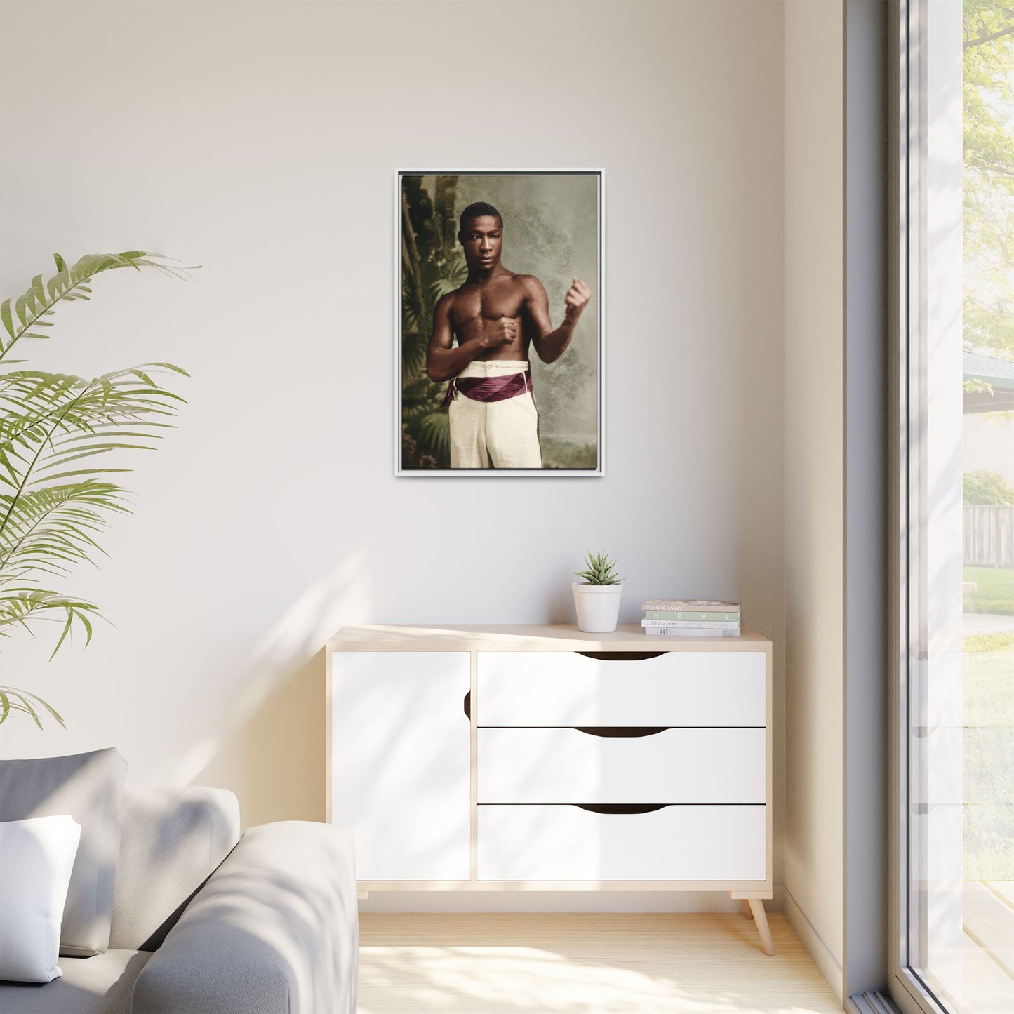 athlétisme 030 | Framed Vintage Photo - Matte Canvas