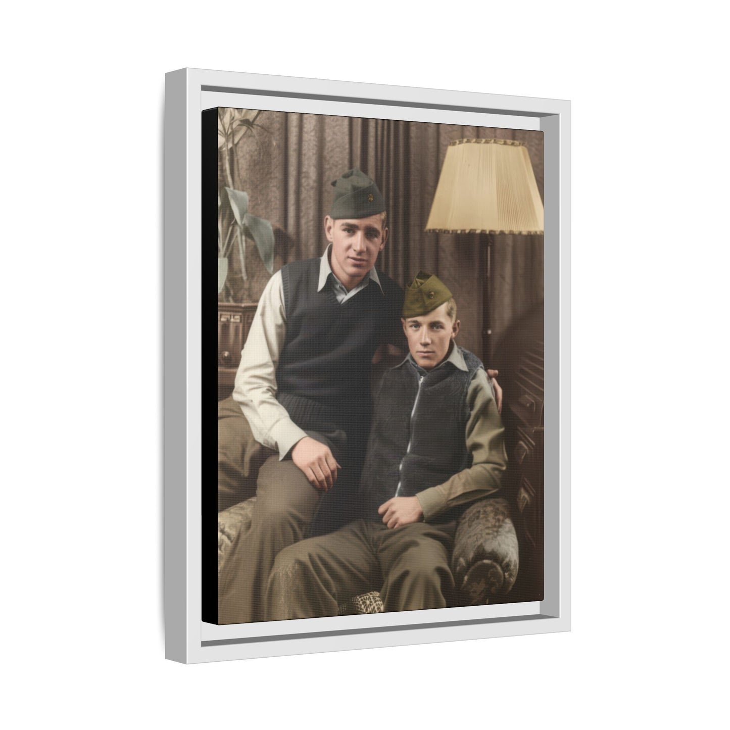 paire 071 | Framed Vintage Photo - Matte Canvas