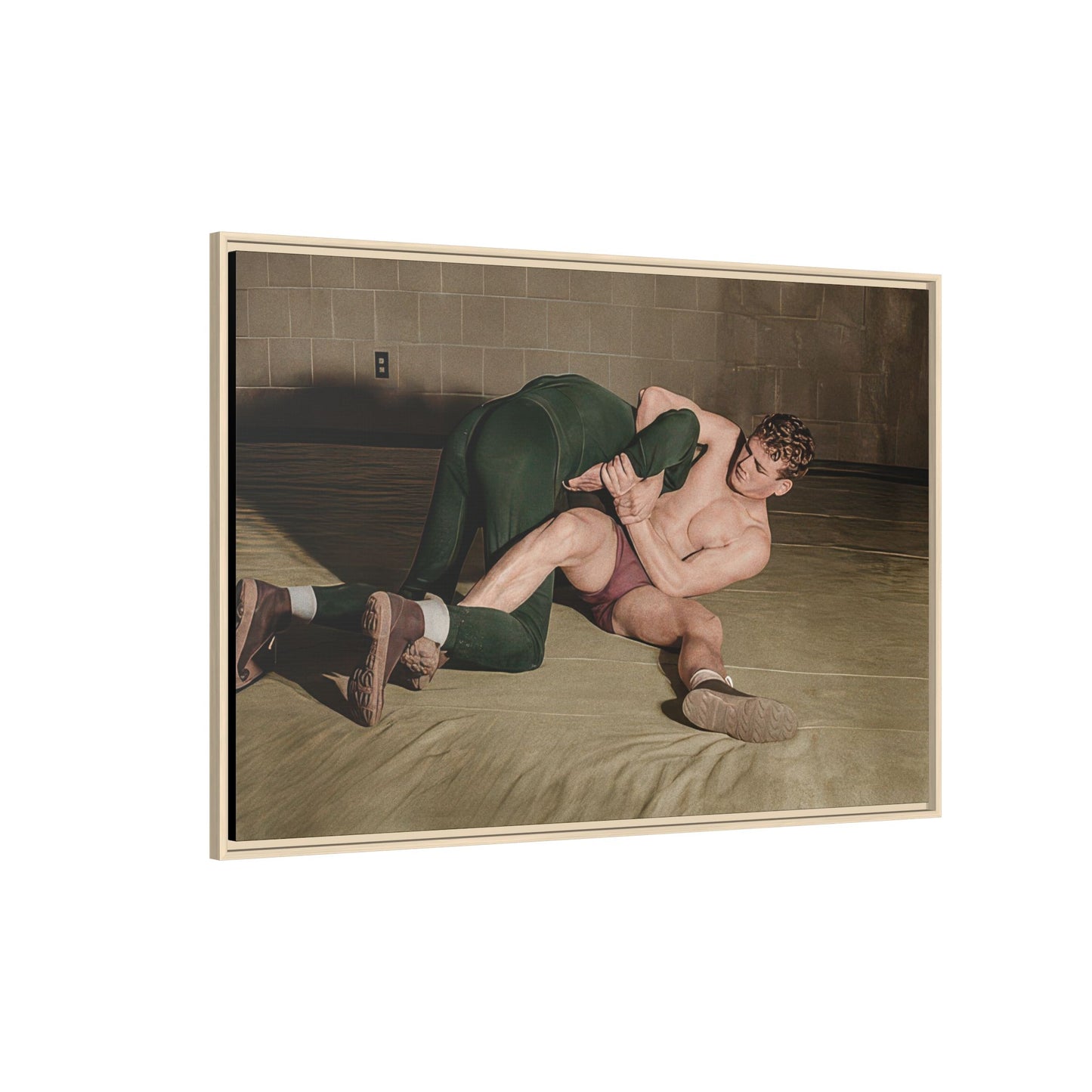athlétisme 032 | Framed Vintage Photo - Matte Canvas