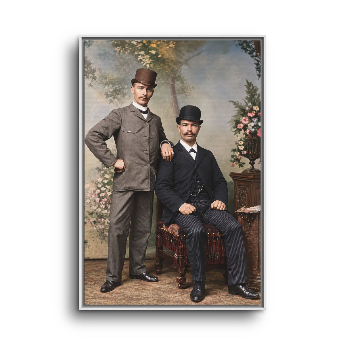 paire 068 | Framed Vintage Photo - Matte Canvas