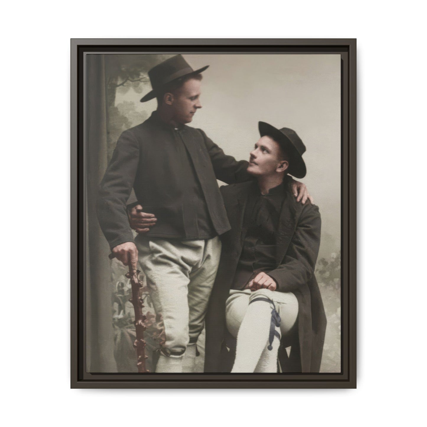 paire 092 | Framed Vintage Photo - Matte Canvas
