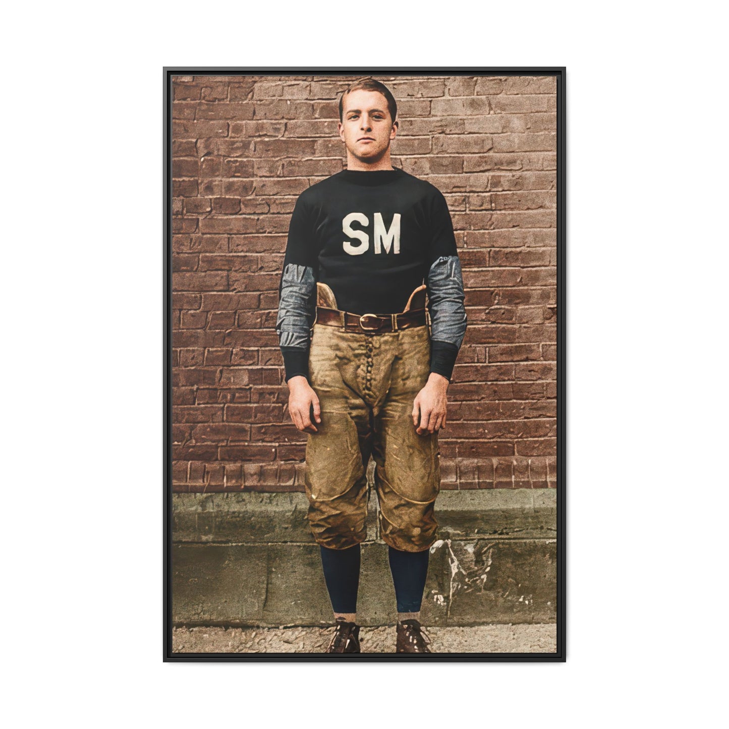 athlétisme 040 | Framed Vintage Photo - Matte Canvas