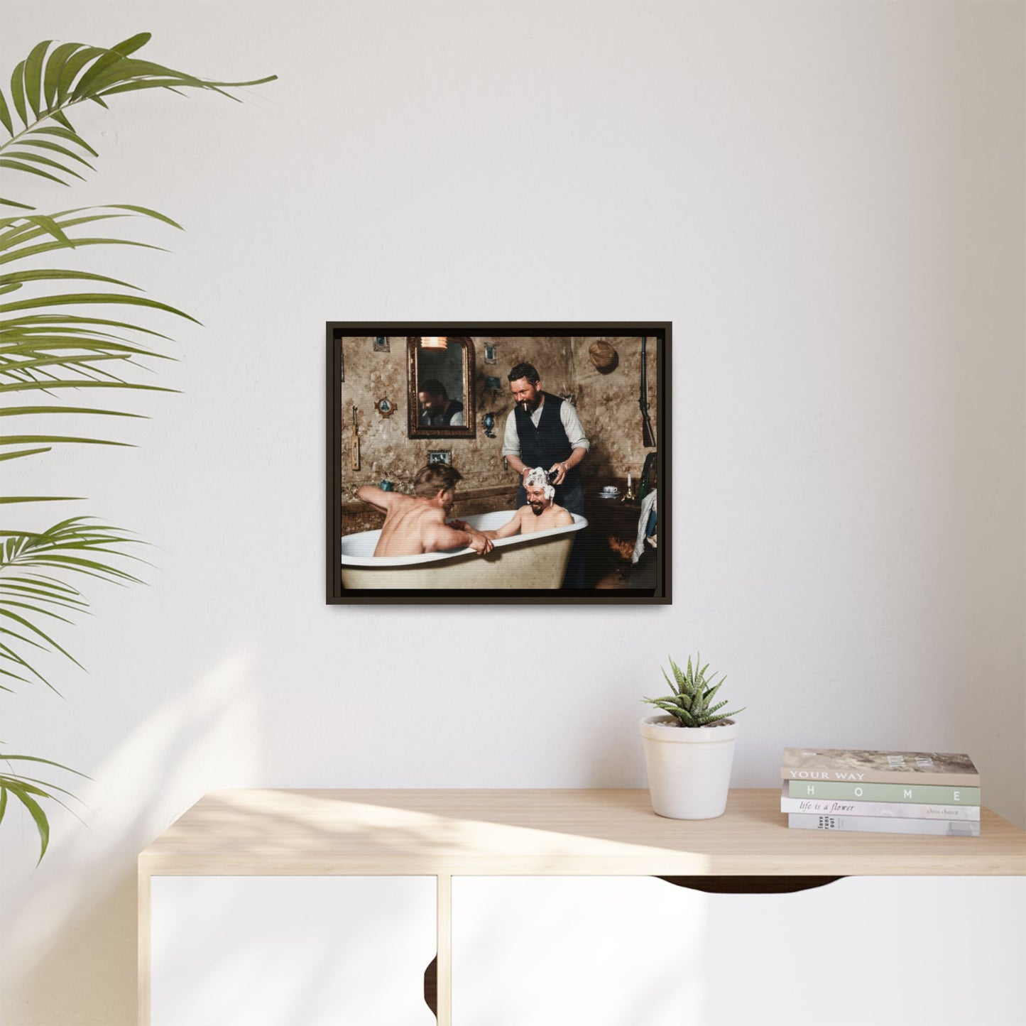 hommes 031 | Framed Vintage Photo - Matte Canvas