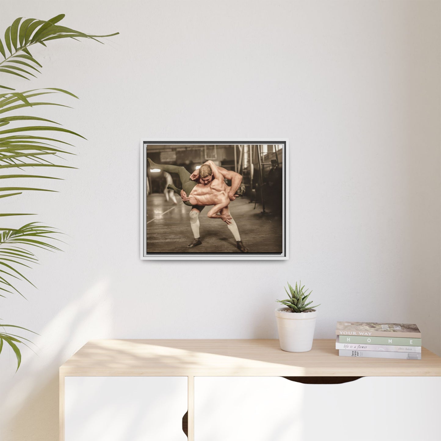 athlétisme 006 | Framed Vintage Photo - Matte Canvas