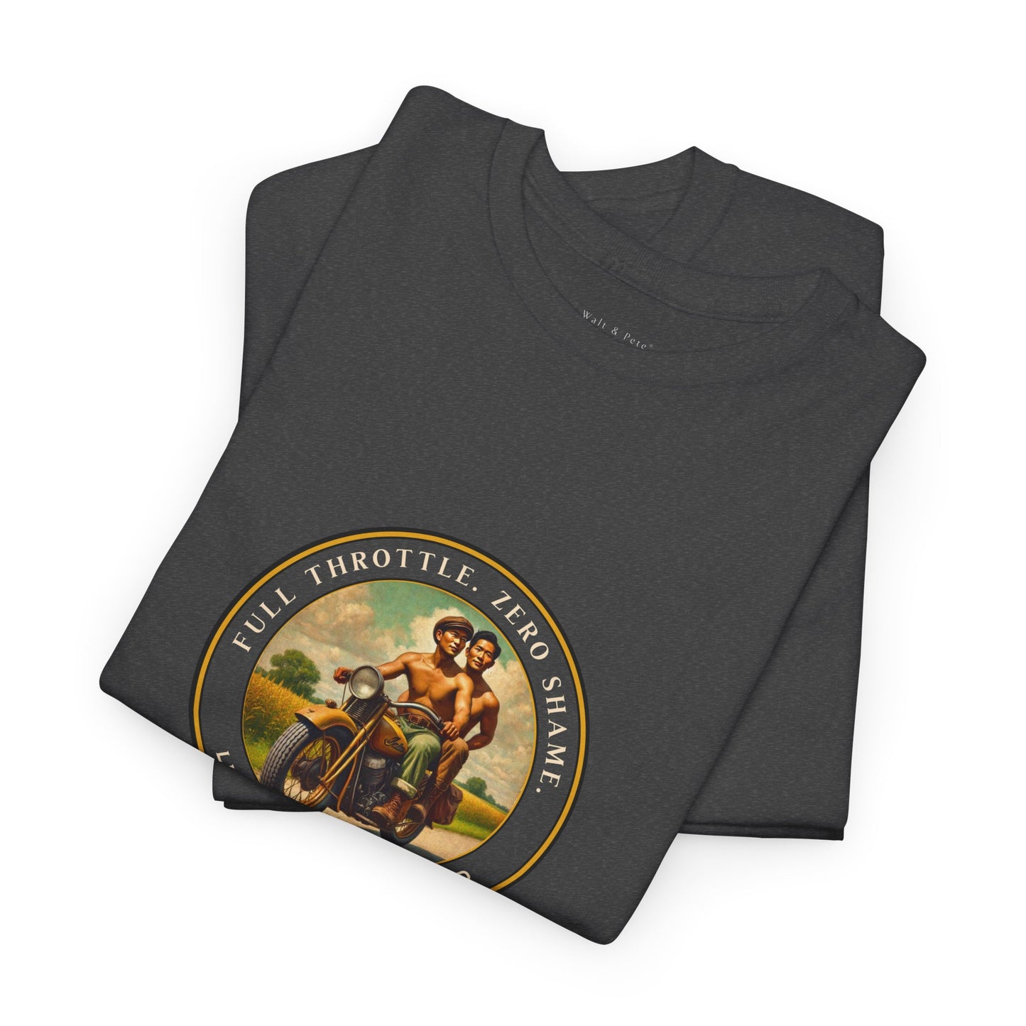 Open Road Motorcycle Pride T-Shirt | Vintage Rider Graphic Tee | LGBTQ Biker Shirt