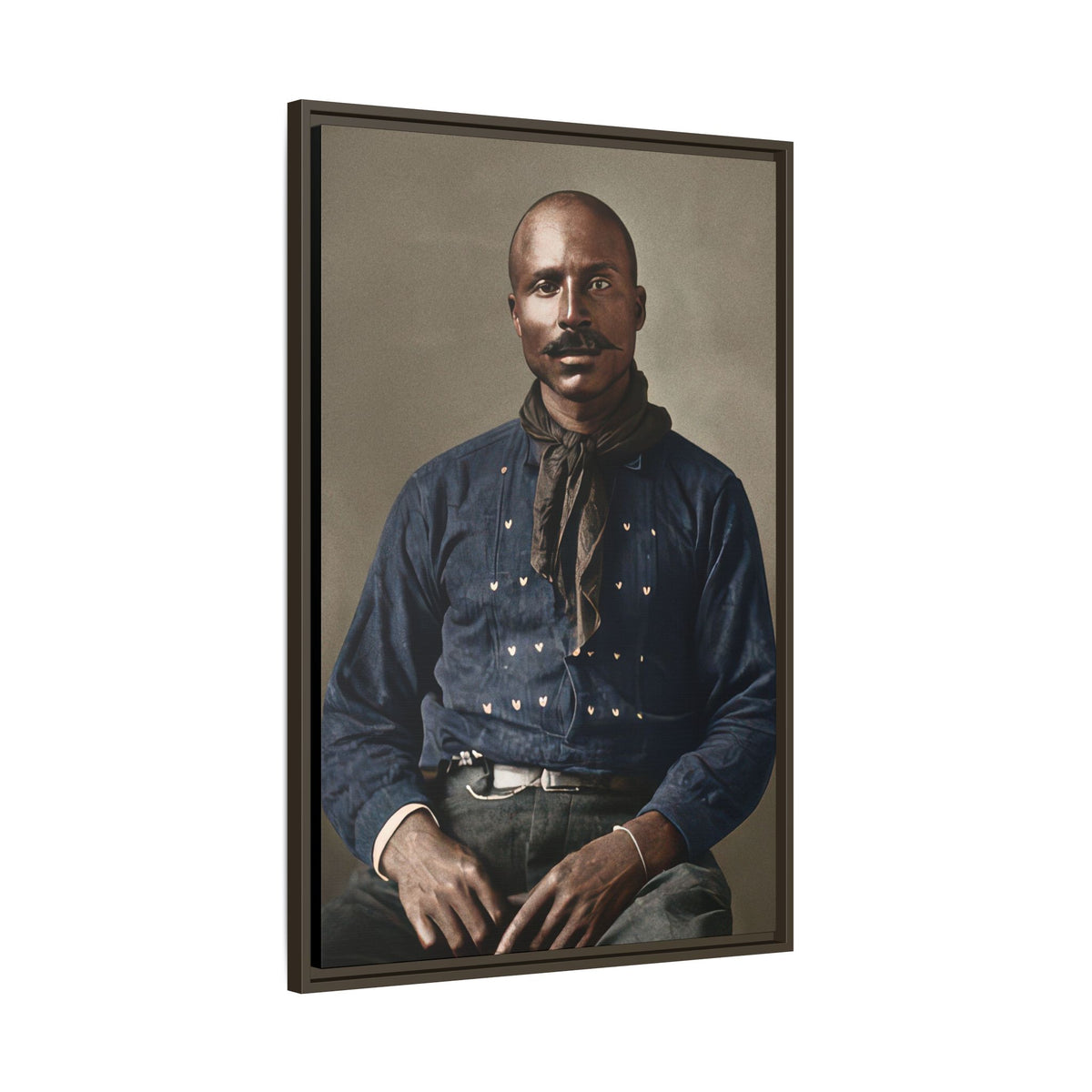 celibataire 017 | Framed Vintage Photo - Matte Canvas