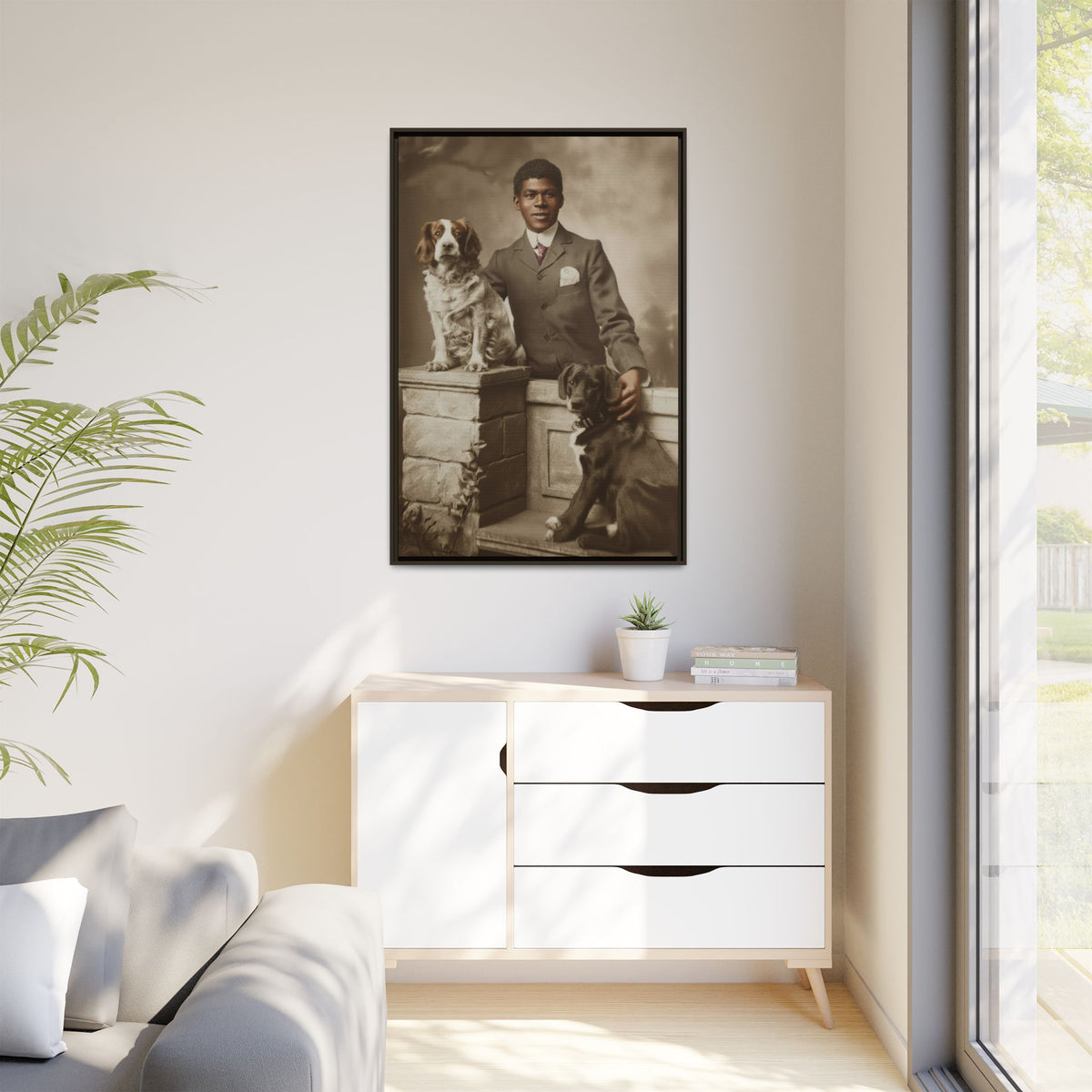 celibataire 009 | Framed Vintage Photo - Matte Canvas