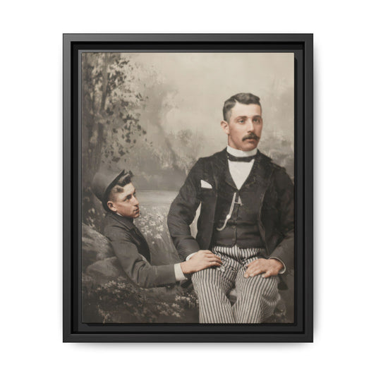 paire 100 | Framed Vintage Photo - Matte Canvas