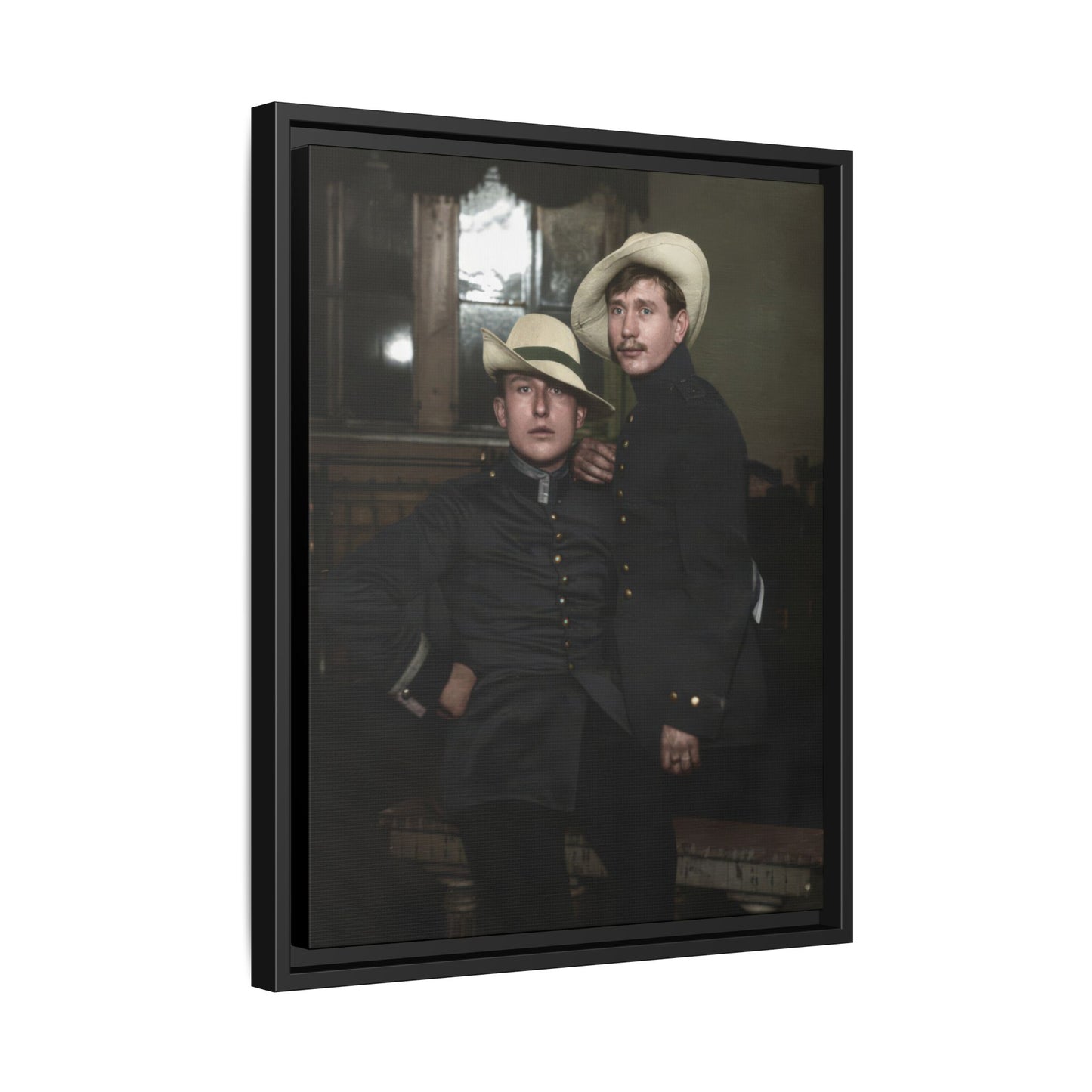 paire 056 | Framed Vintage Photo - Matte Canvas