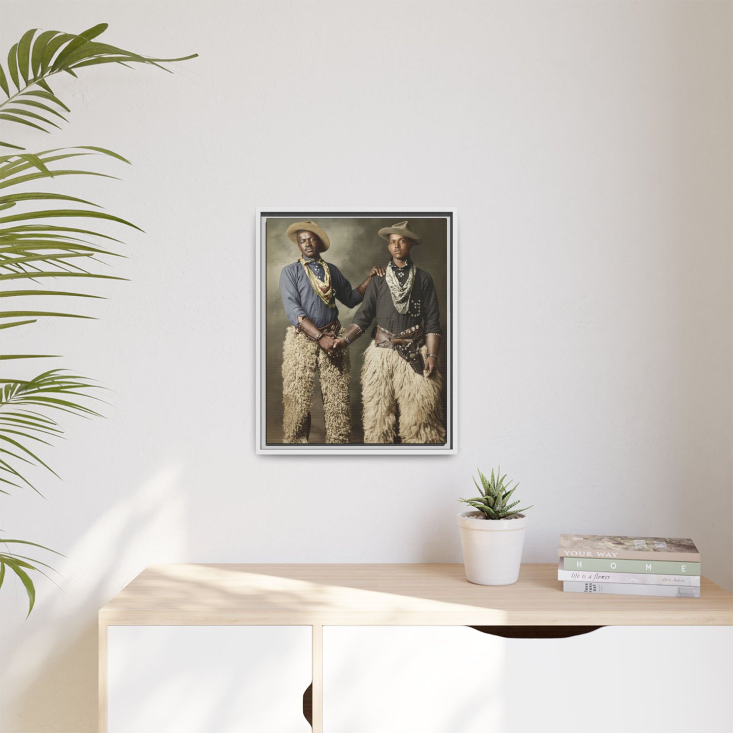 paire 028 | Framed Vintage Photo - Matte Canvas