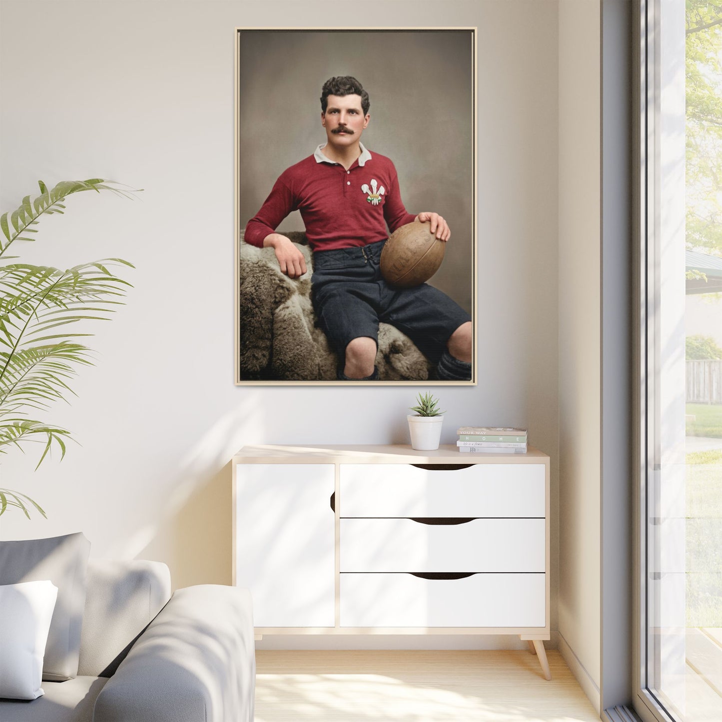 athlétisme 022 | Framed Vintage Photo - Matte Canvas