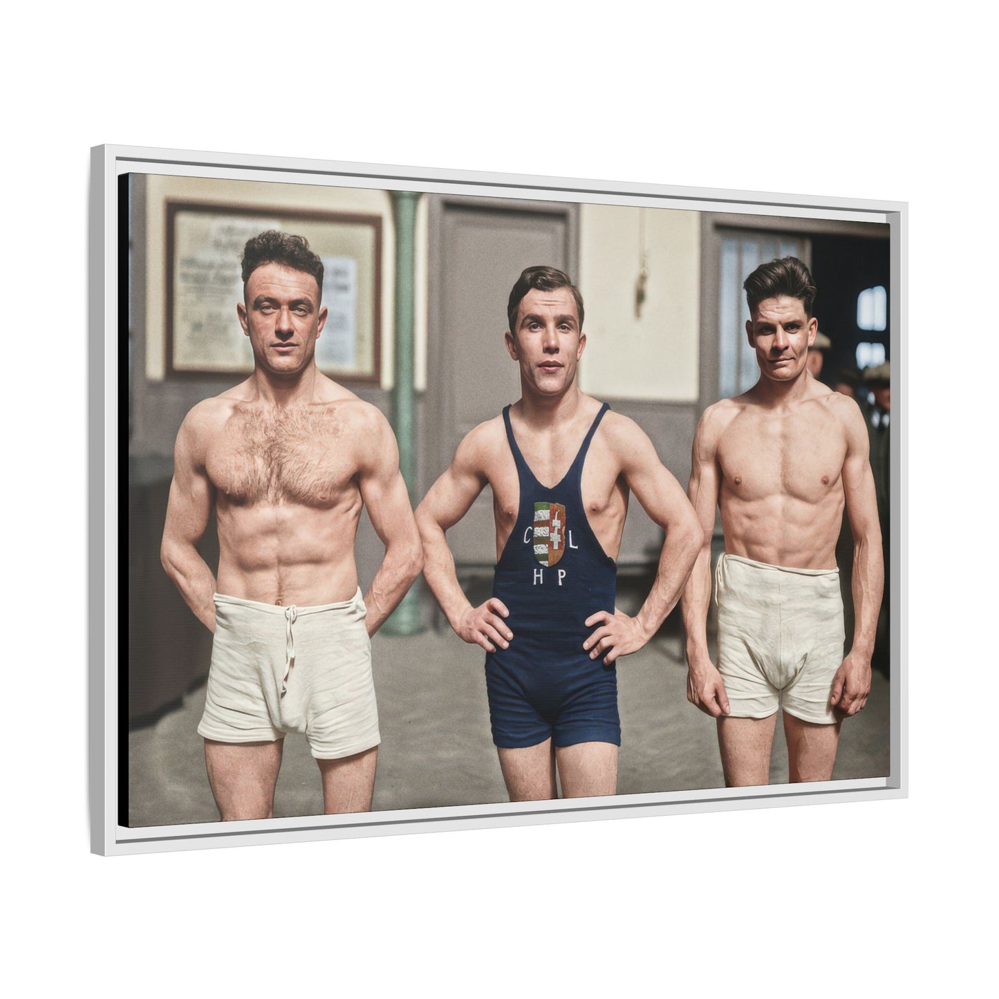 athlétisme 043 | Framed Vintage Photo - Matte Canvas