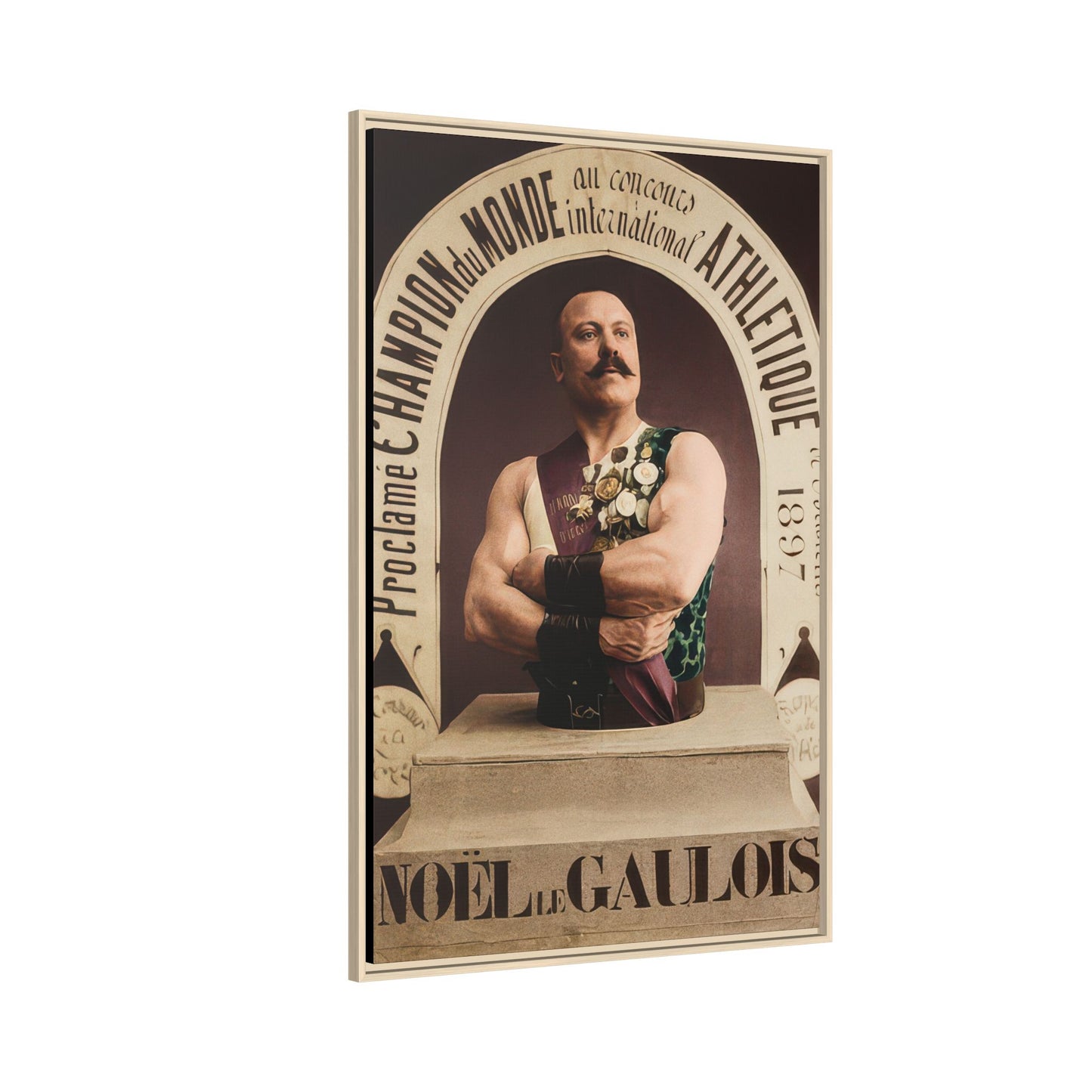athlétisme 045 | Framed Vintage Photo - Matte Canvas