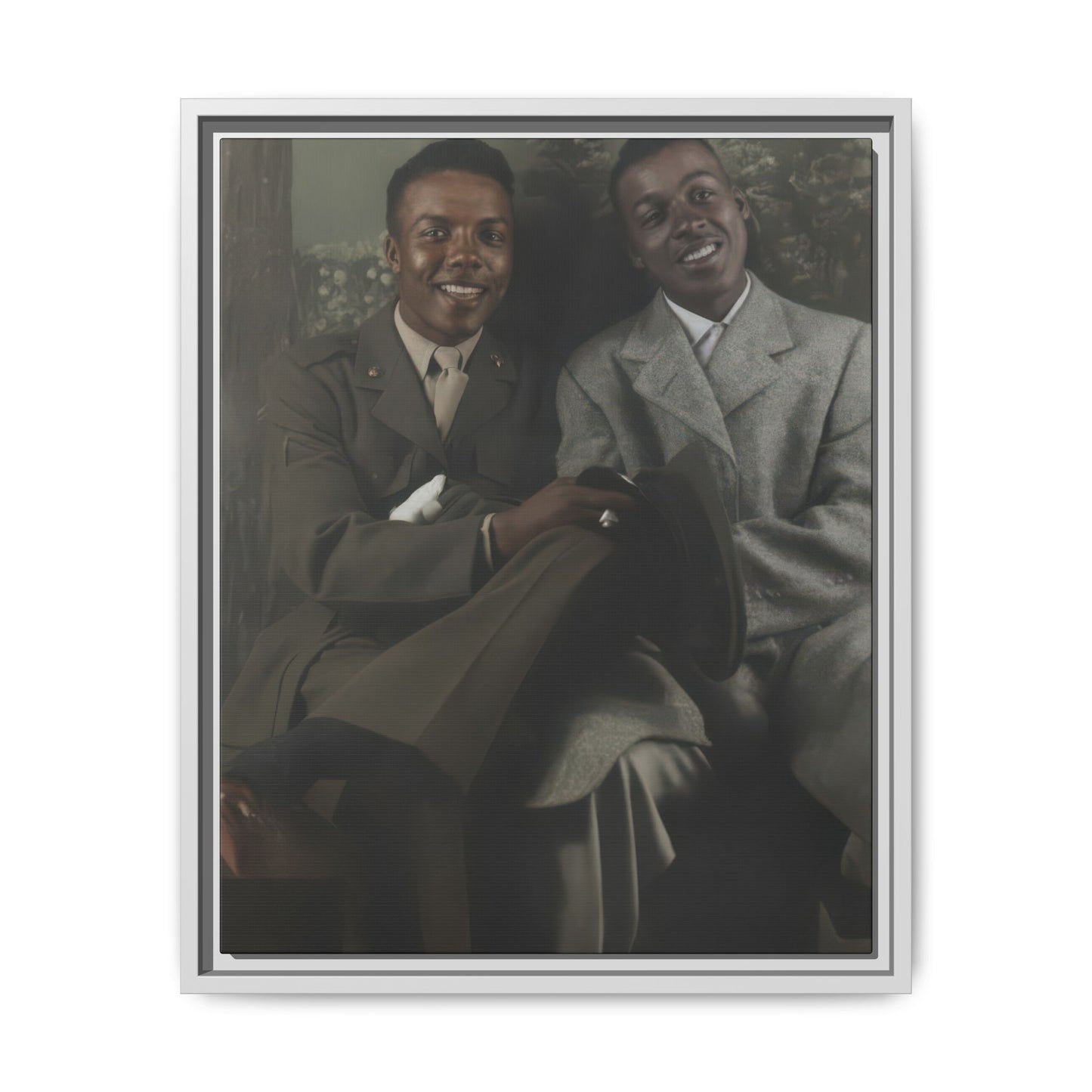 paire 095 | Framed Vintage Photo - Matte Canvas