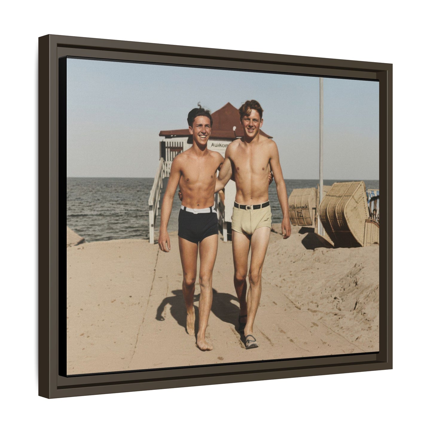 nager 003 | Framed Vintage Photo - Matte Canvas