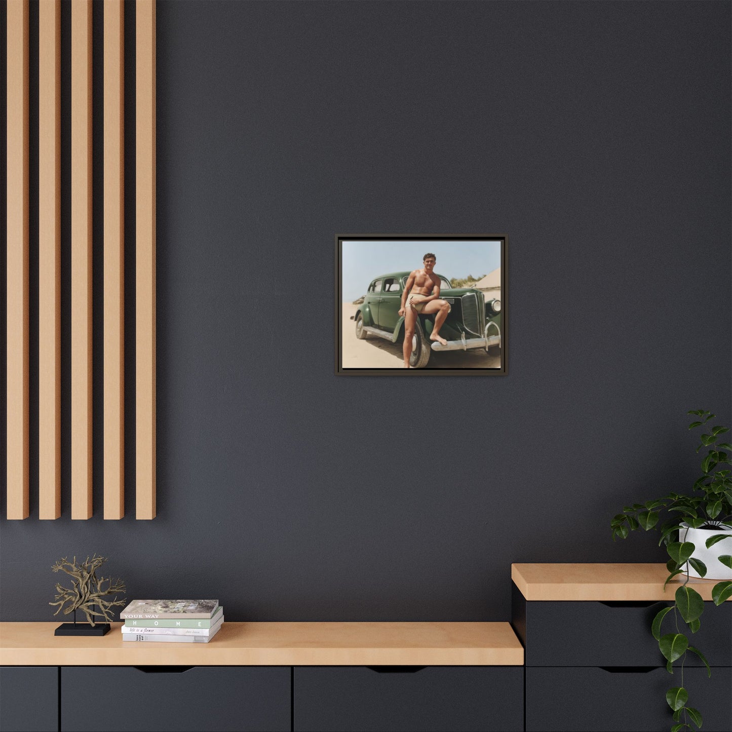 nager 022 | Framed Vintage Photo - Matte Canvas