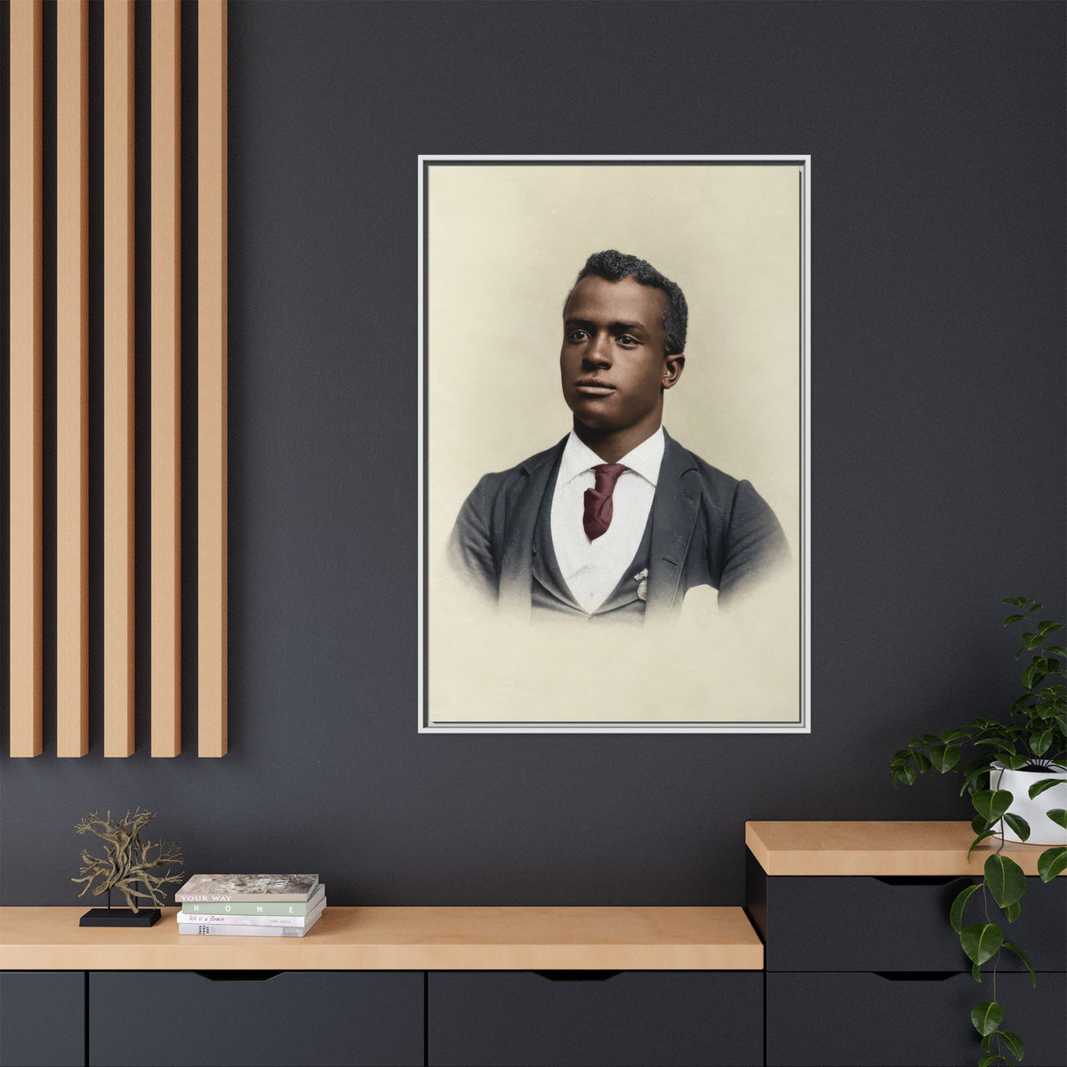 celibataire 027 | Framed Vintage Photo - Matte Canvas