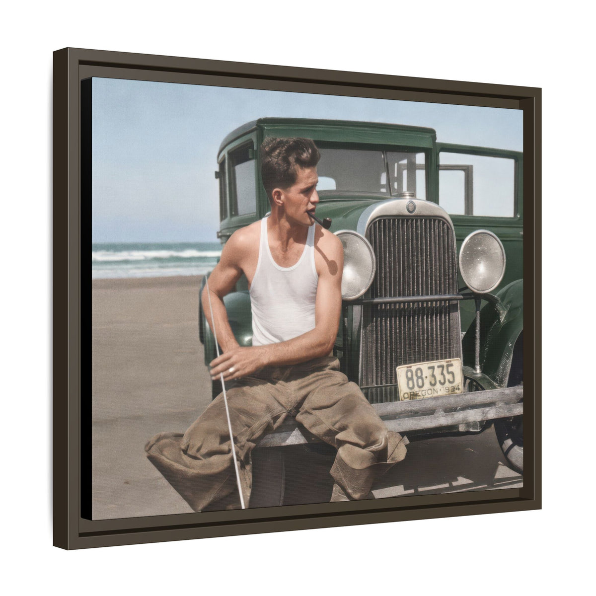 celibataire 008 | Framed Vintage Photo - Matte Canvas