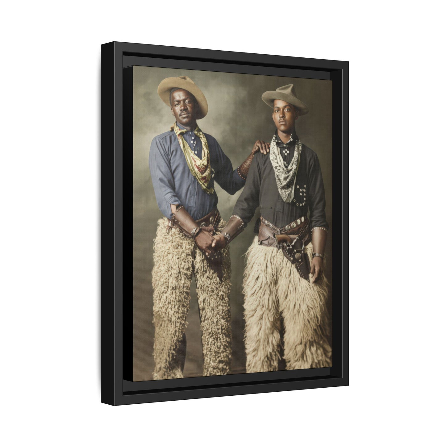 paire 028 | Framed Vintage Photo - Matte Canvas